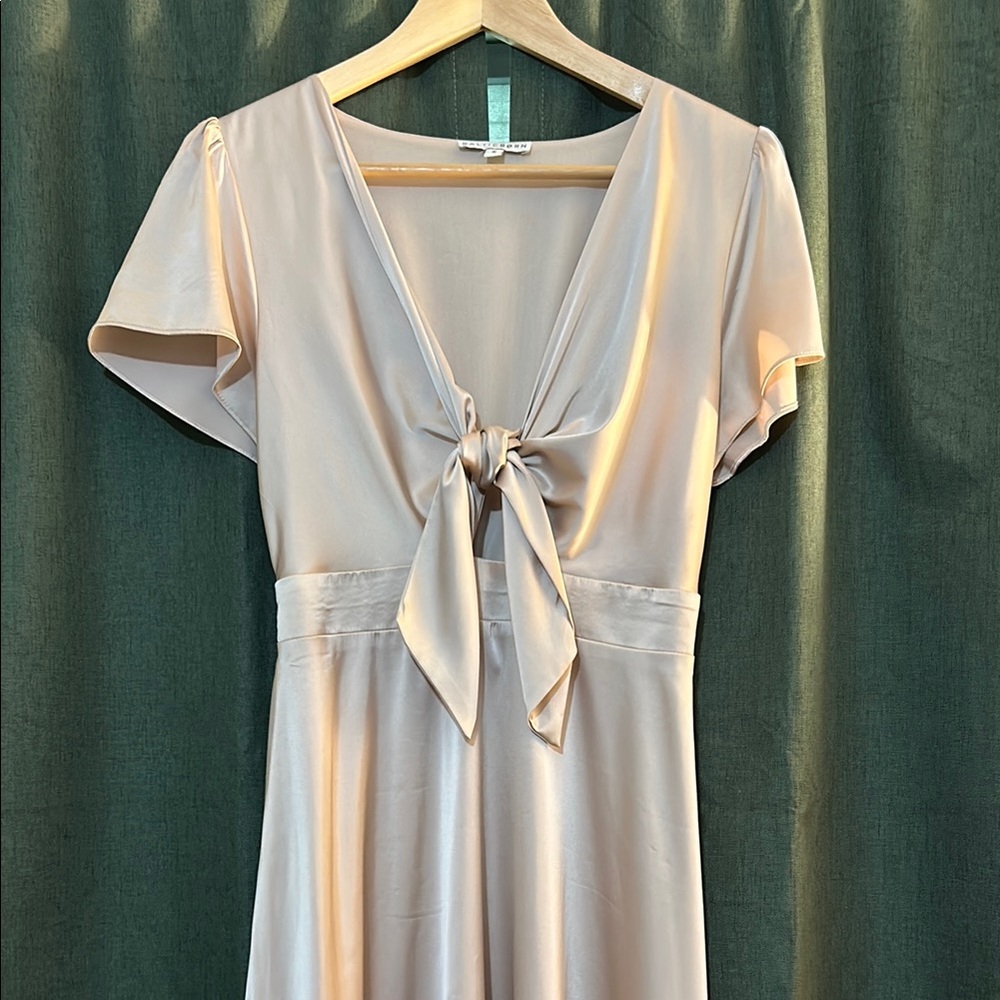 Baltic Born Cream Tie-Front Dress